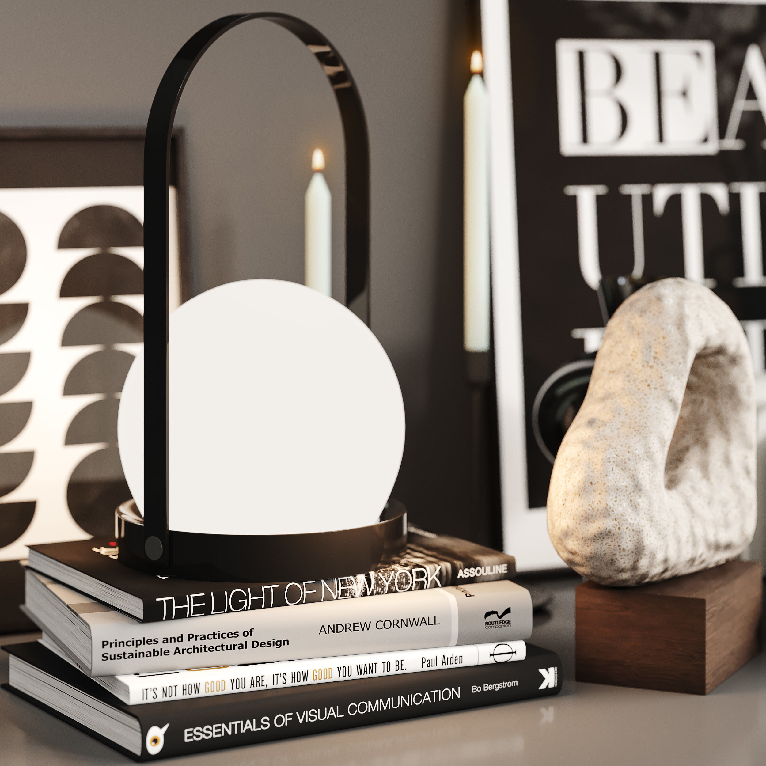 Decorative set 04 3D model_2