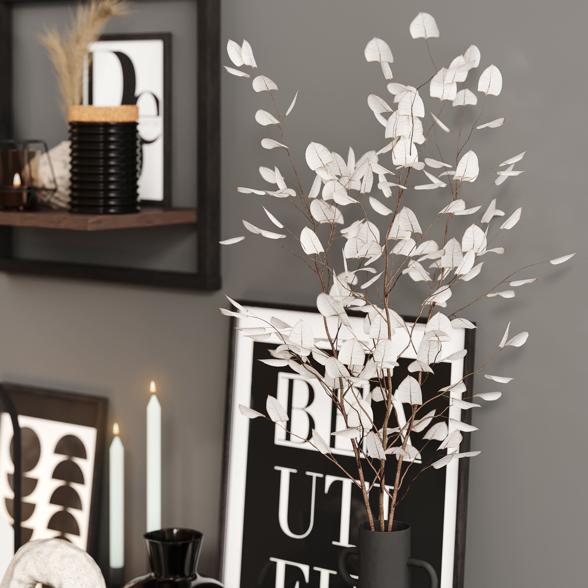 Decorative set 04 3D model_4