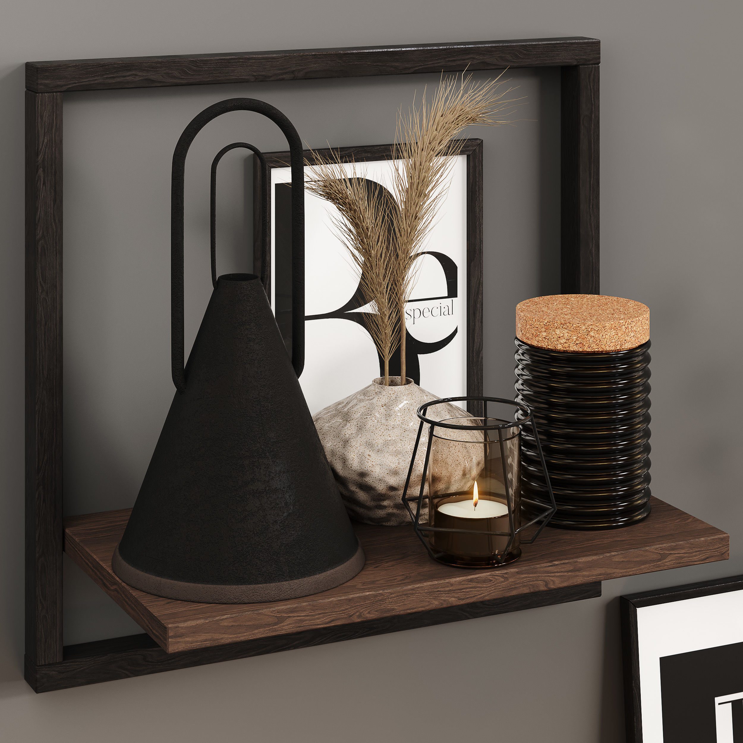 Decorative set 04 3D model_1