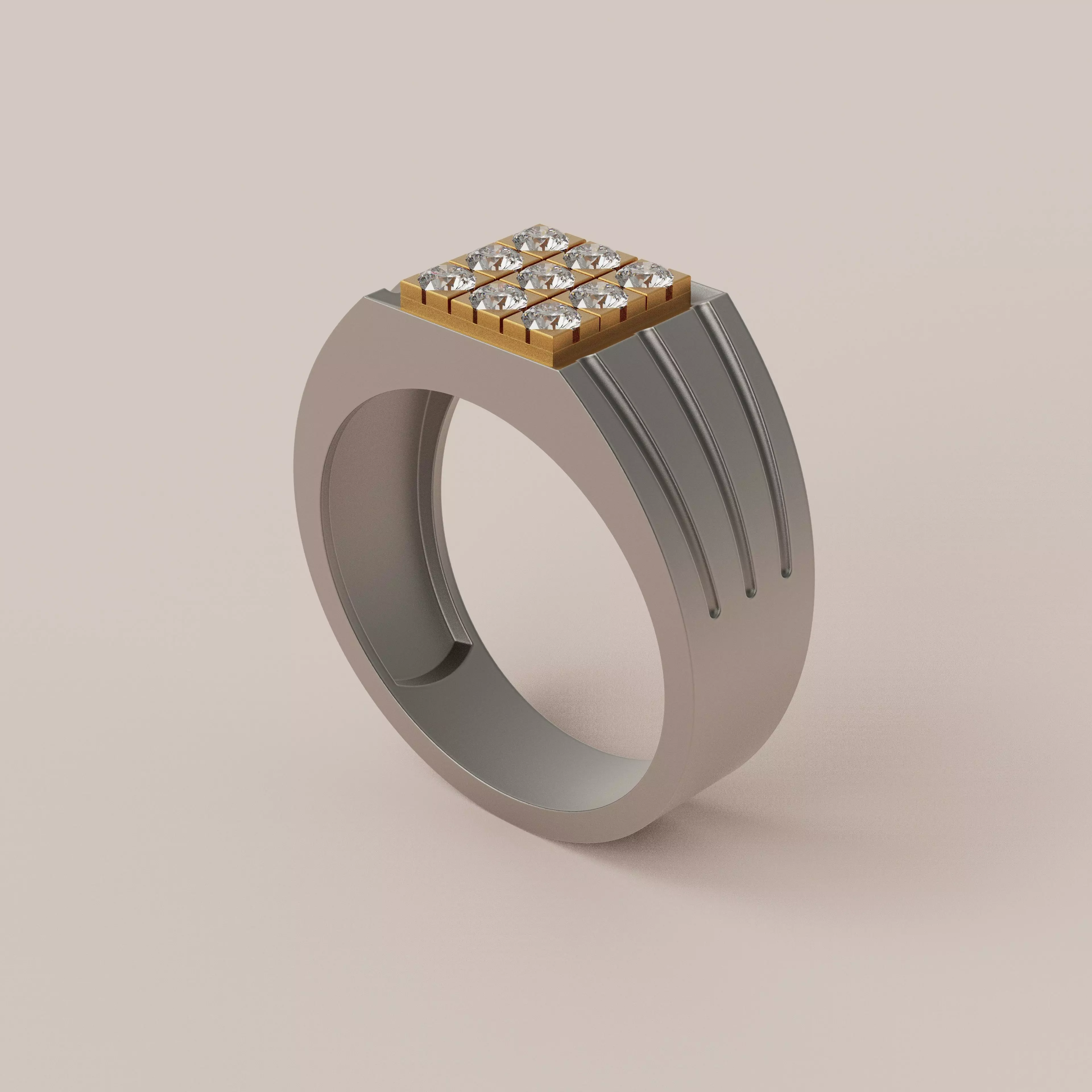 Men ring 3 3D print model_0