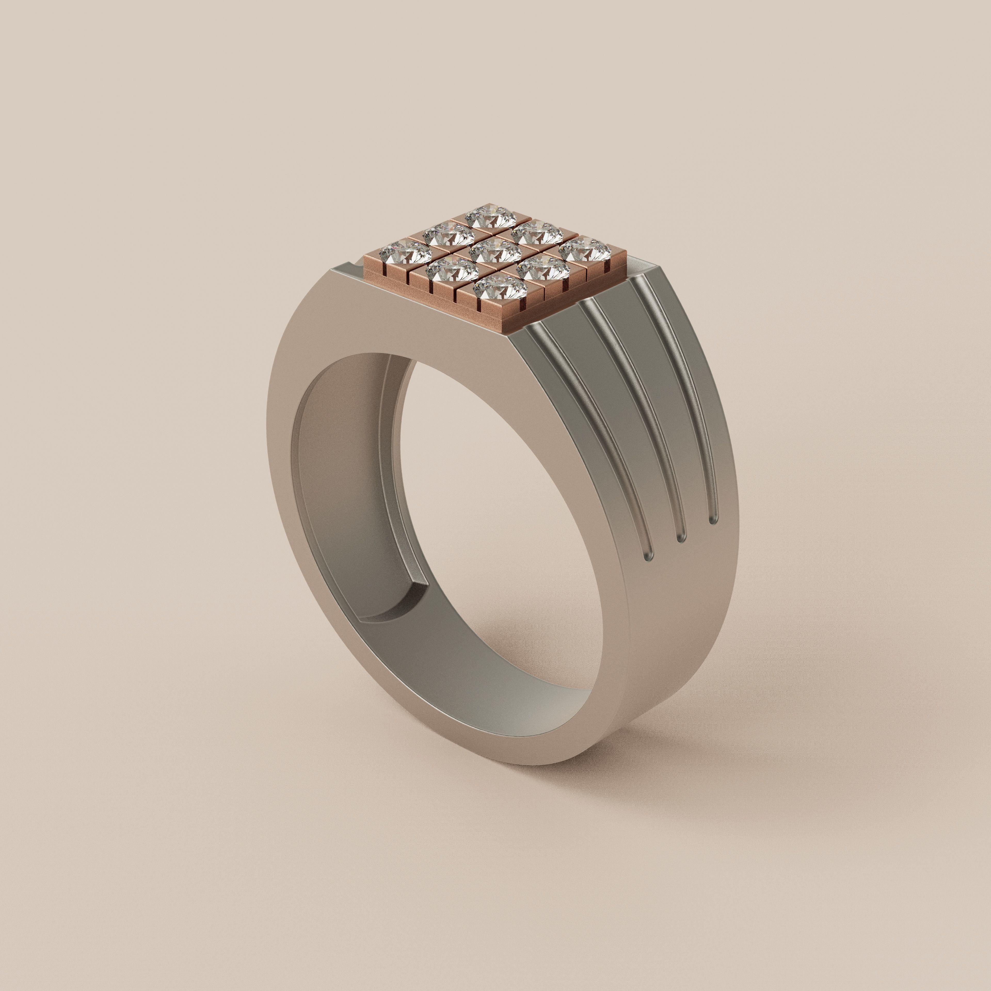 Men ring 3 3D print model_4