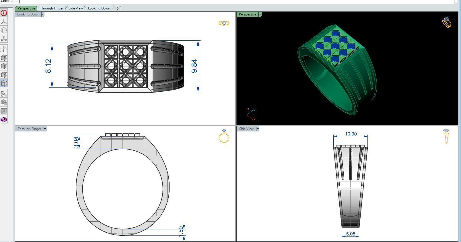 Men ring 3 3D print model_7