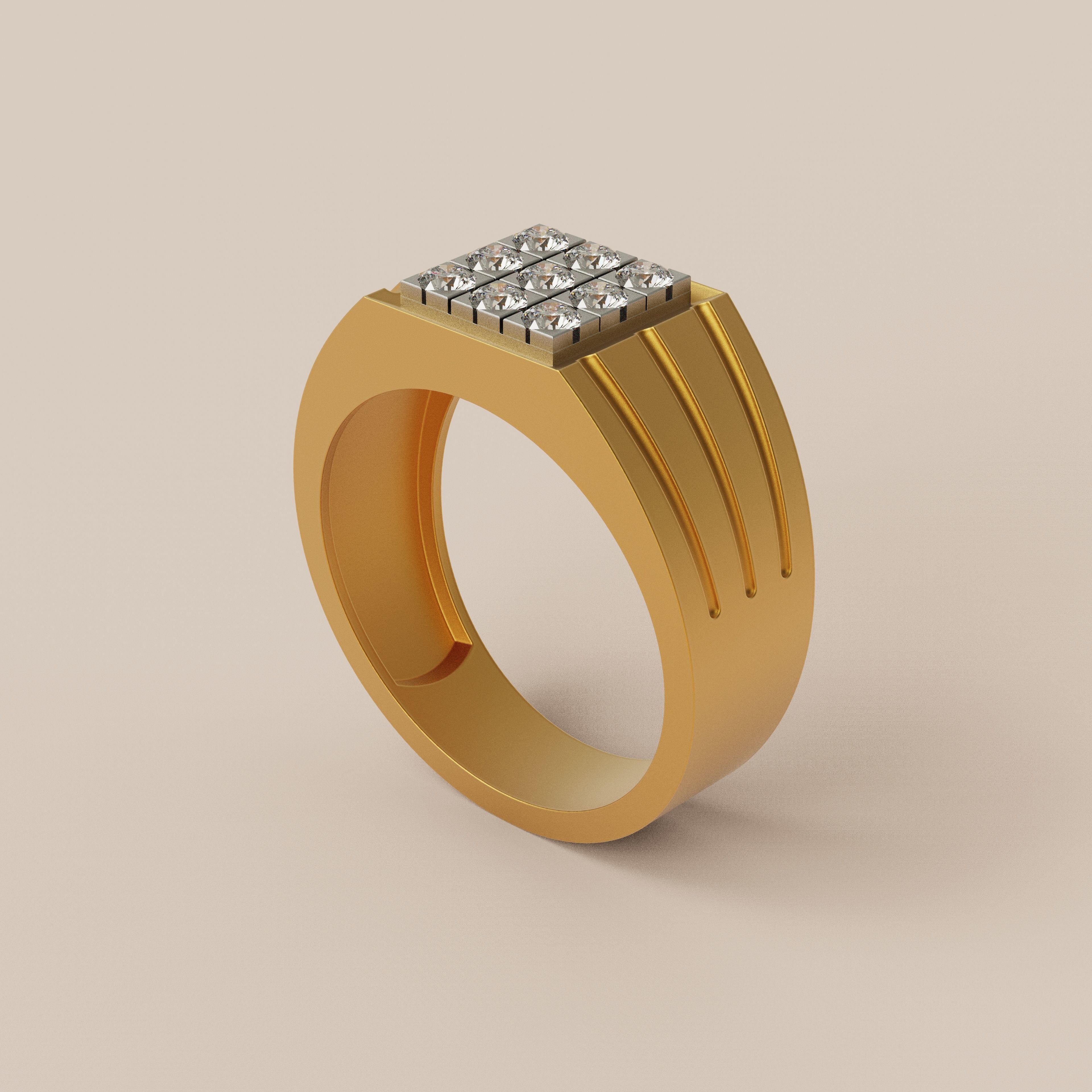 Men ring 3 3D print model_1