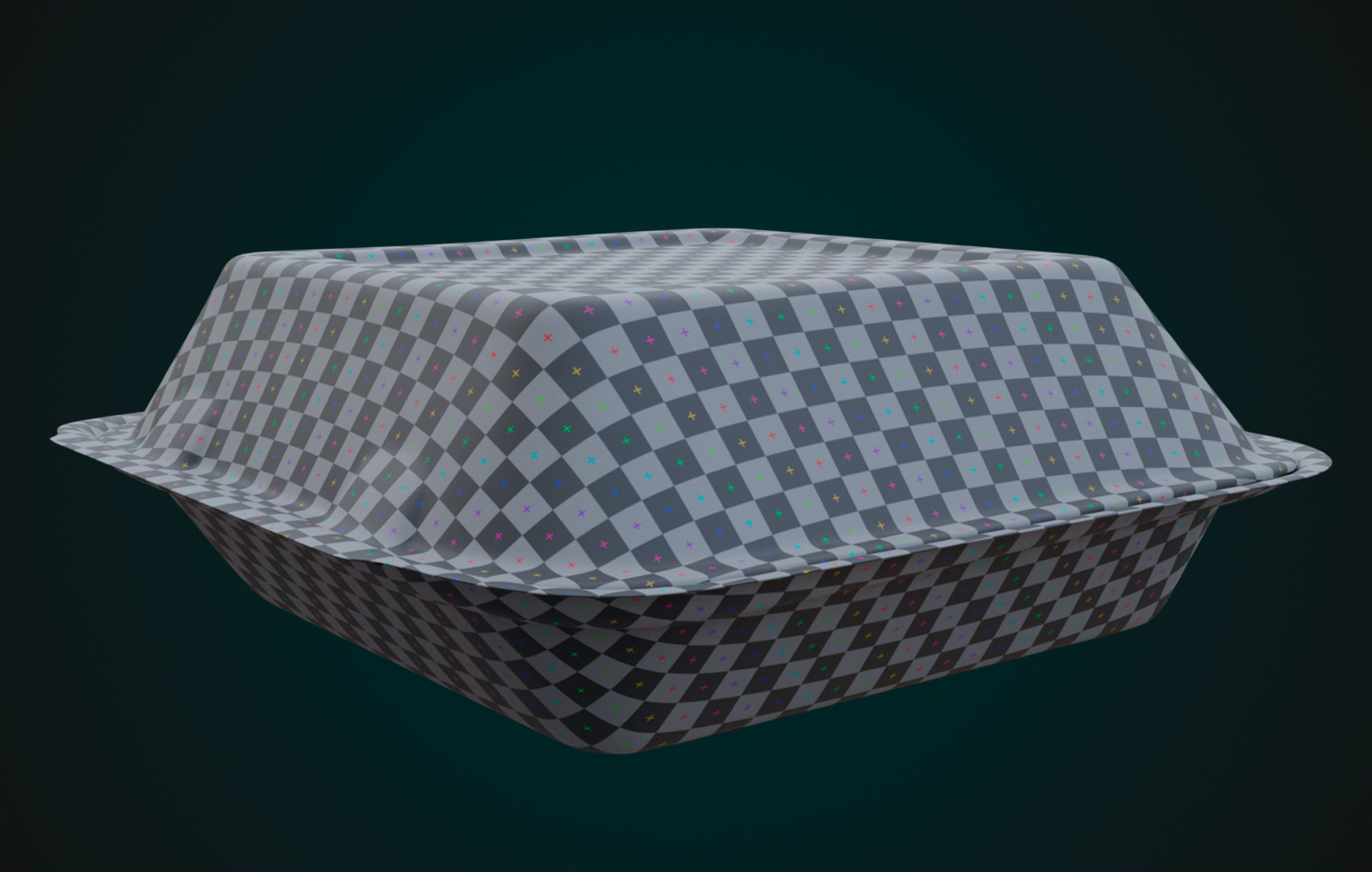 Cardboard Disposable - Food Container 3D model_31