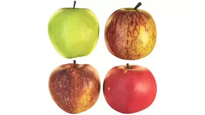 4k Apples apple 3D model