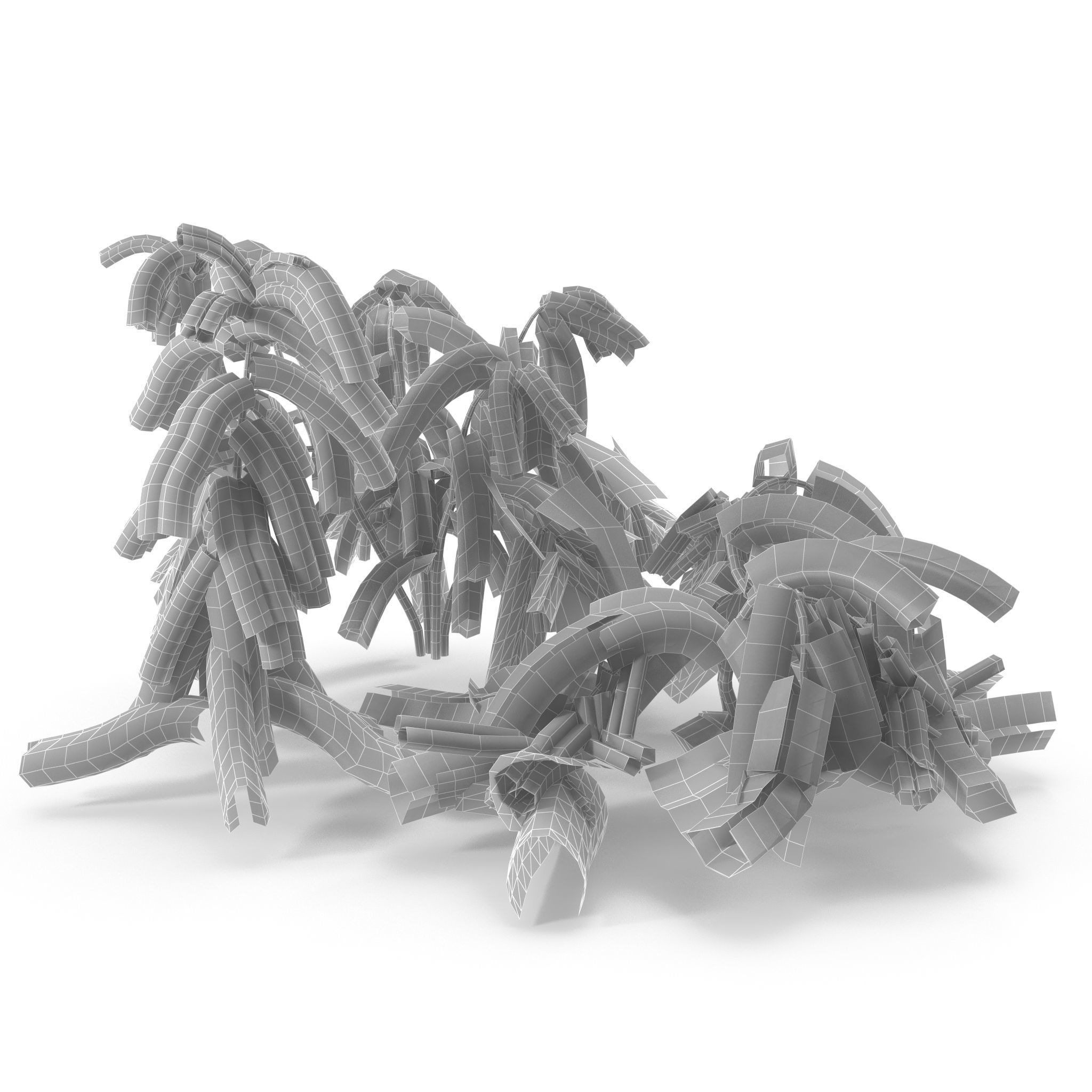 Withered potato tuber V2 Low-poly 3D model_7