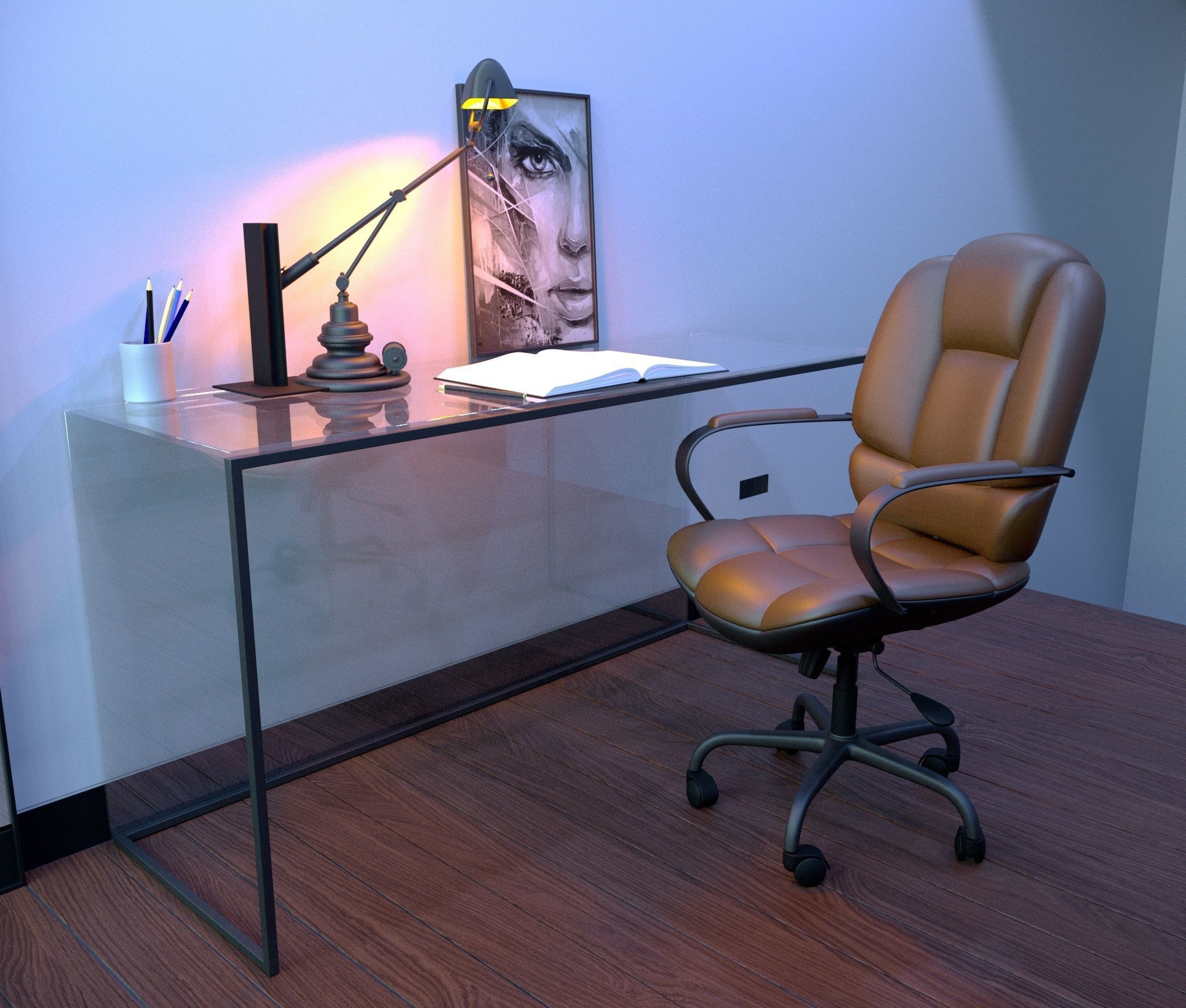 Office Chair 3D model_1