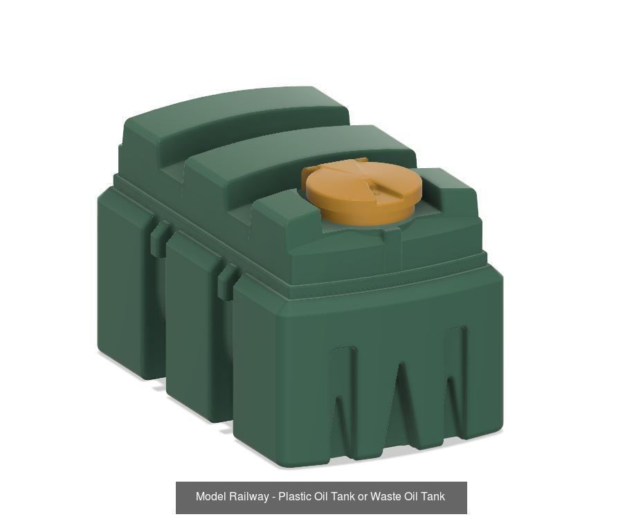 Model Railway House and Garden Items 3D Model Collection_13