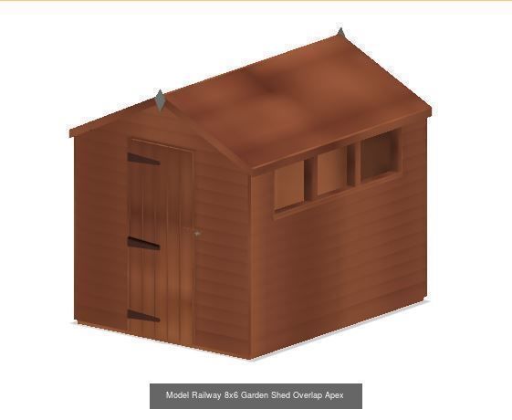 Model Railway House and Garden Items 3D Model Collection_19