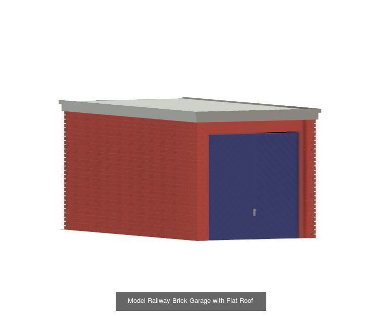 Model Railway House and Garden Items 3D Model Collection_15