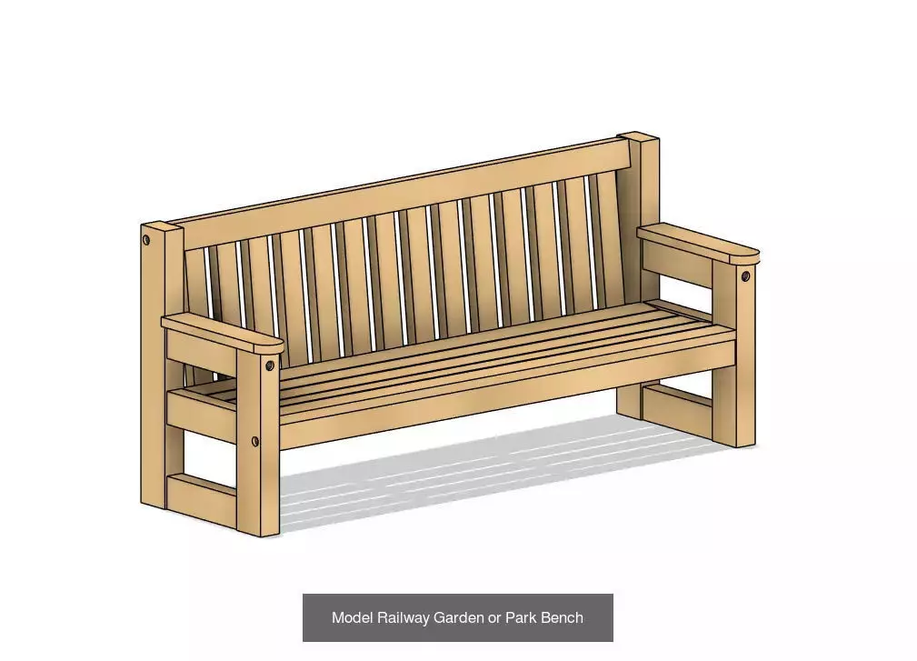 Model Railway House and Garden Items 3D Model Collection_4