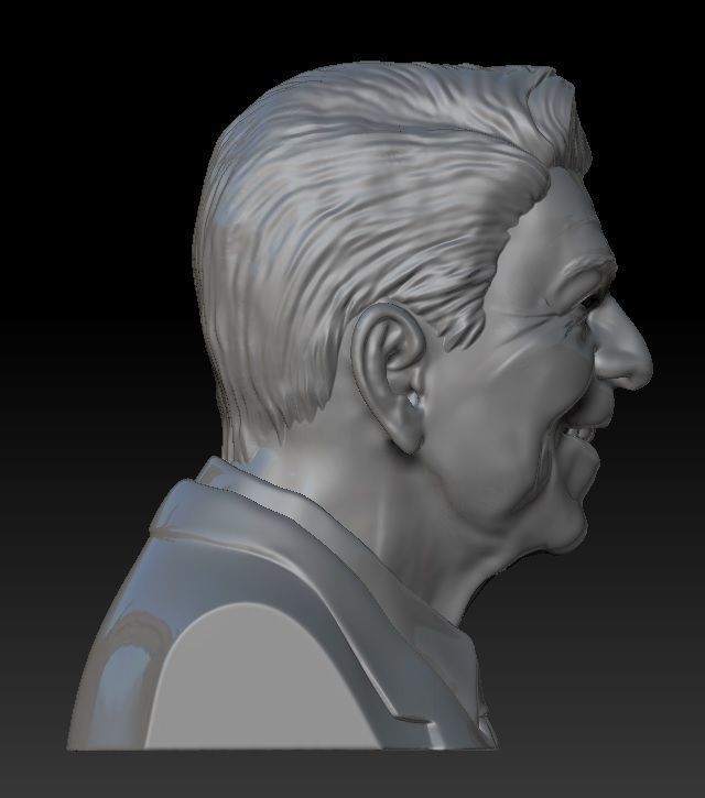 Ronald Wilson Reagan 3D print model_1