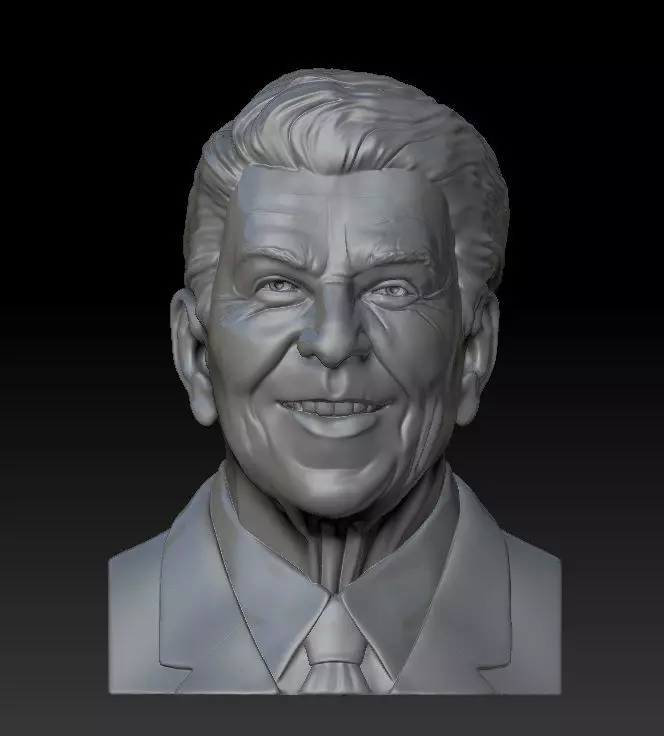 Ronald Wilson Reagan 3D print model_0