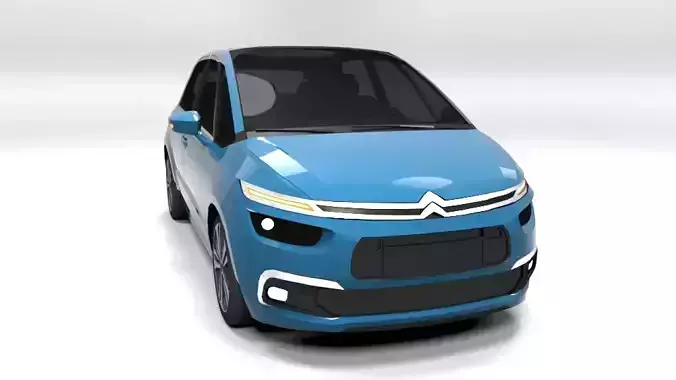 CITROEN C4 PICASSO 2016 LOWPOLY