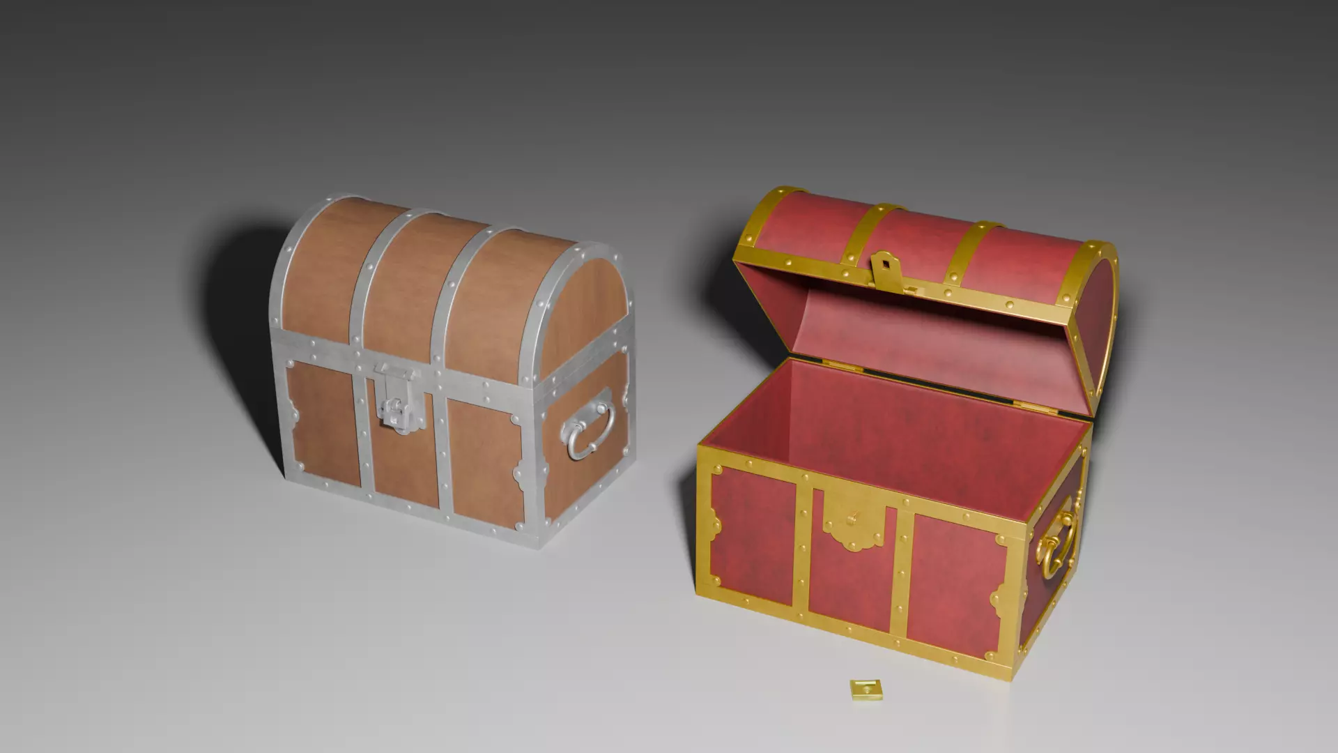 antique chest 3D print model_3