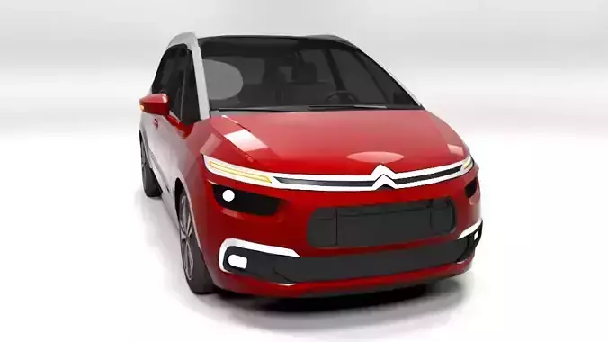 CITROEN C4 GRAND PICASSO 2016 LOWPOLY