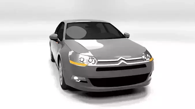 CITROEN C5 2009 LOWPOLY Low-poly 3D model
