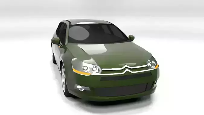 CITROEN C5 VARIANT 2009 LOWPOLY Low-poly 3D model