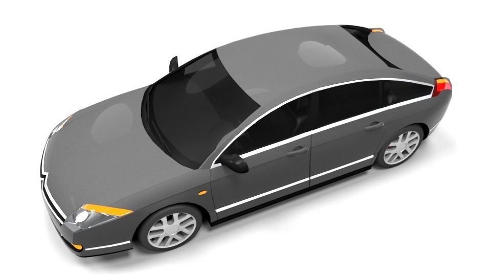 CITROEN C6  LOWPOLY Low-poly 3D model_5