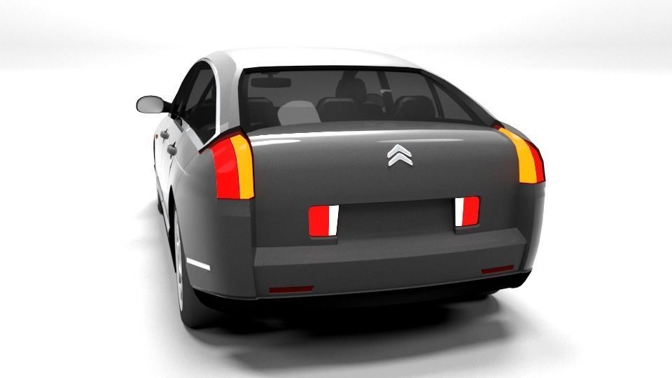 CITROEN C6  LOWPOLY Low-poly 3D model_2
