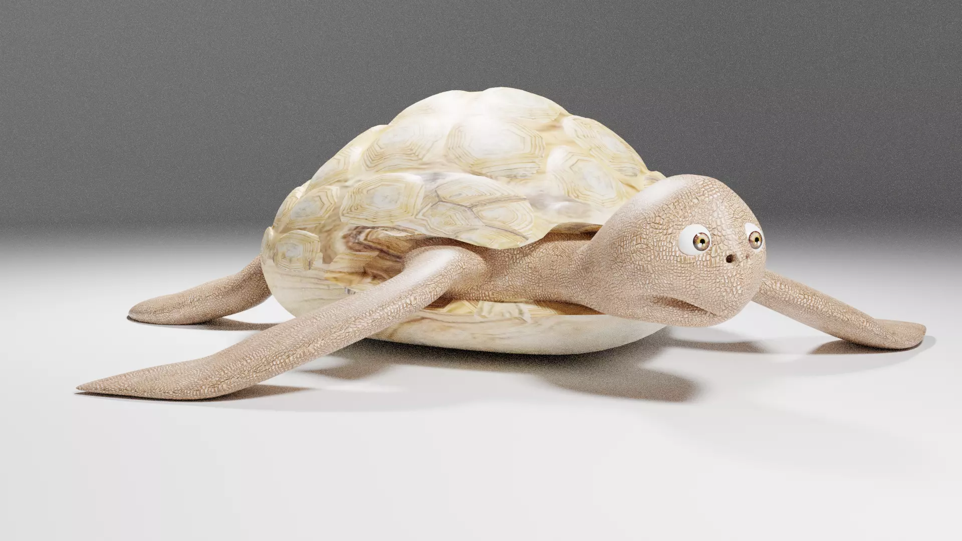 Turtle figurine Free low-poly 3D model_0
