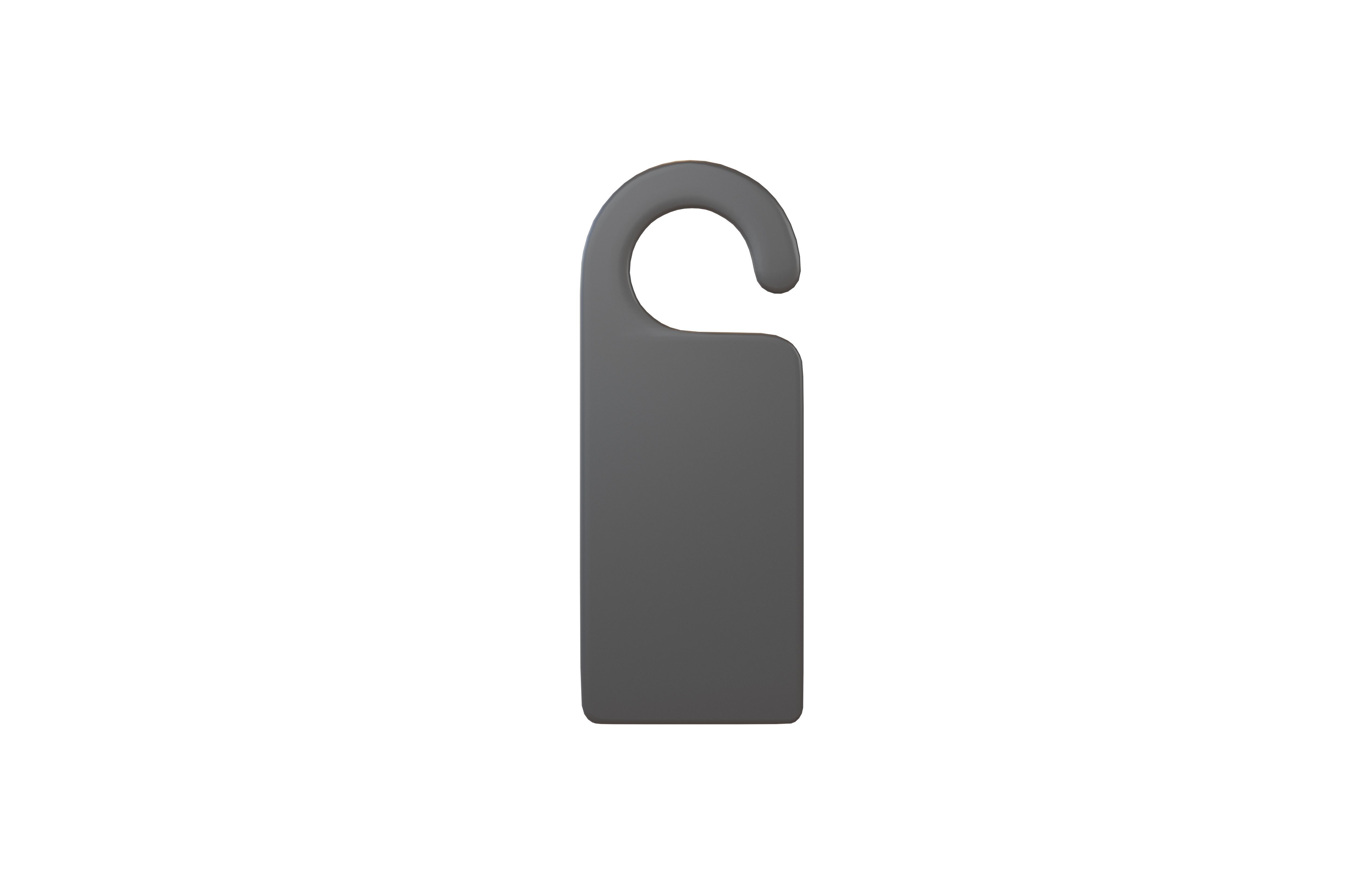 Door Handle Hanger v1 002 Low-poly 3D model_1