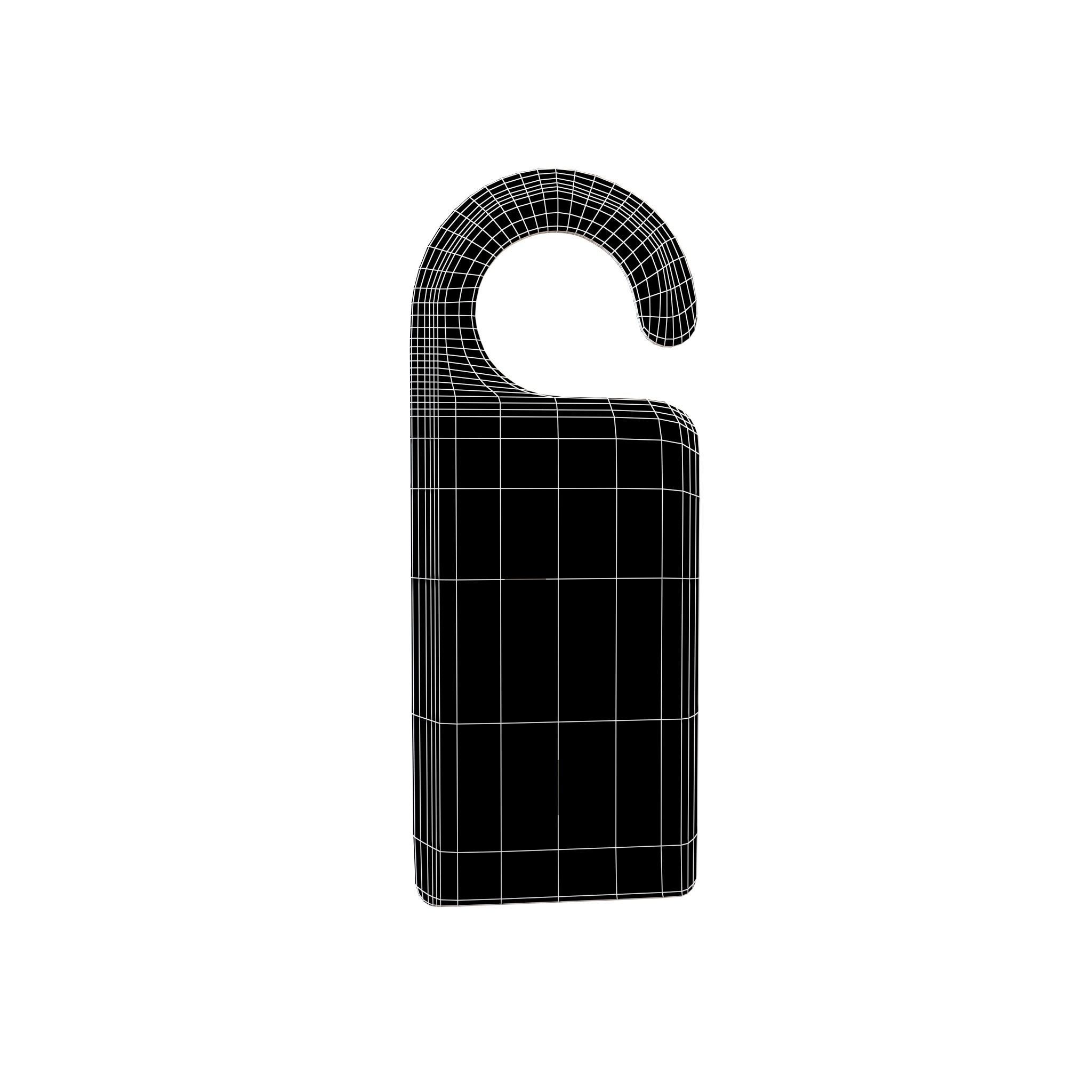 Door Handle Hanger v1 002 Low-poly 3D model_5