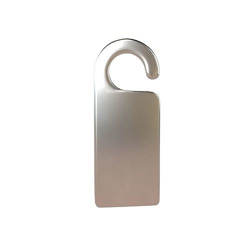 Door Handle Hanger v1 003 Low-poly 3D model
