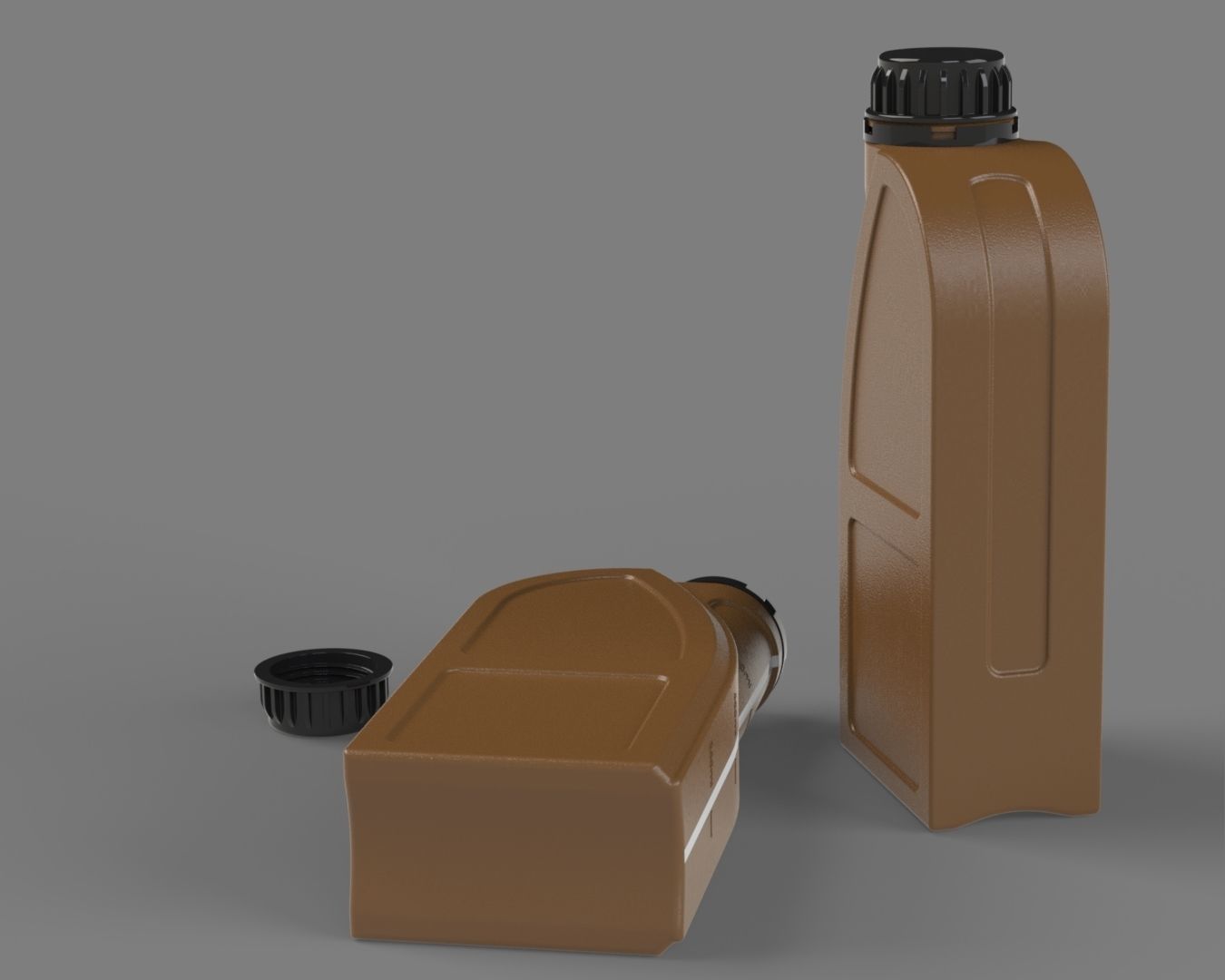 Plastic Bottle Oil Car Engine 1L 3D print model_17