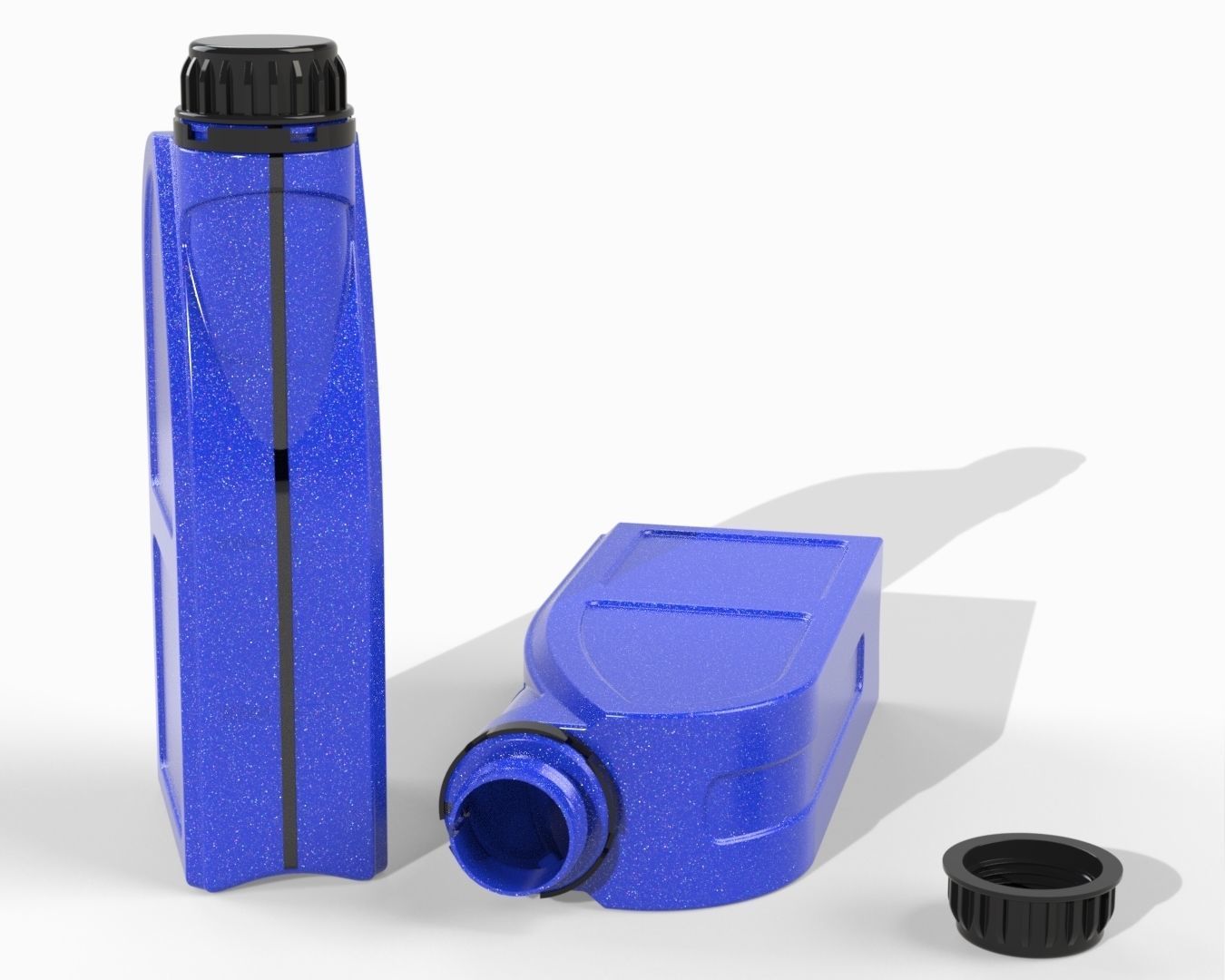 Plastic Bottle Oil Car Engine 1L 3D print model_6