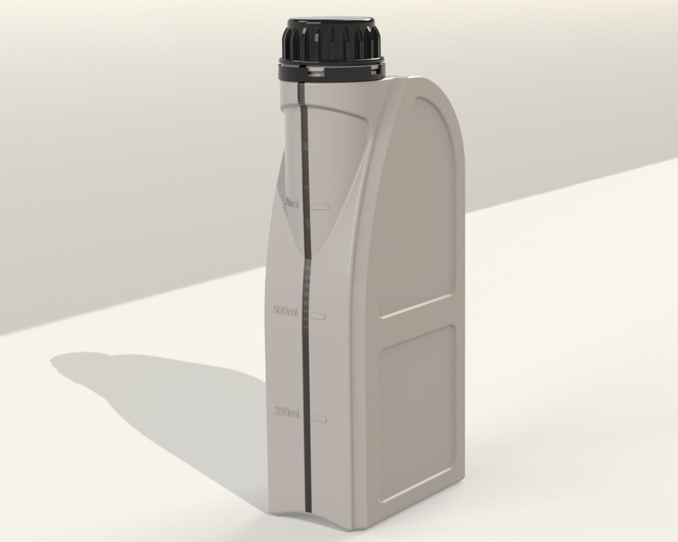 Plastic Bottle Oil Car Engine 1L 3D print model_8