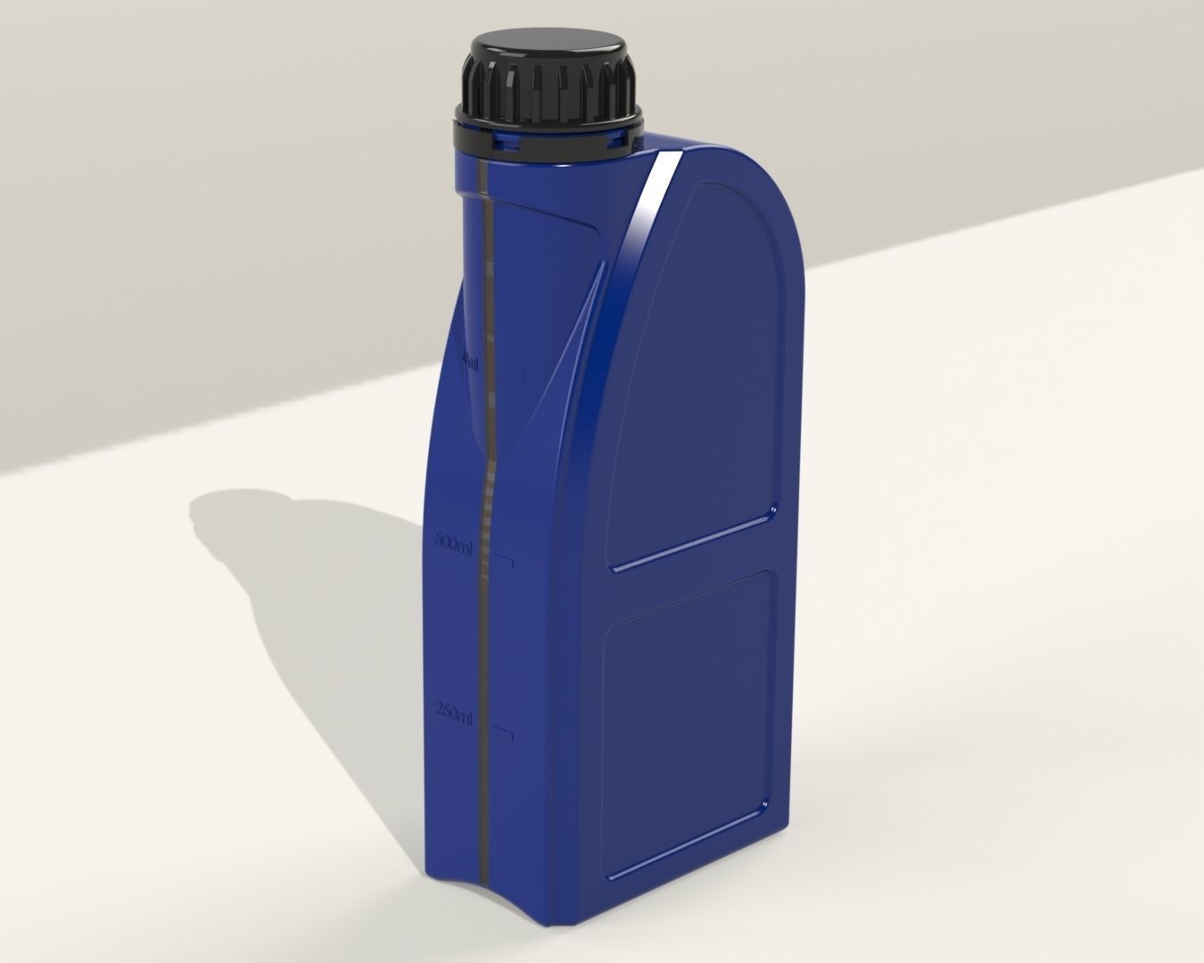 Plastic Bottle Oil Car Engine 1L 3D print model_12