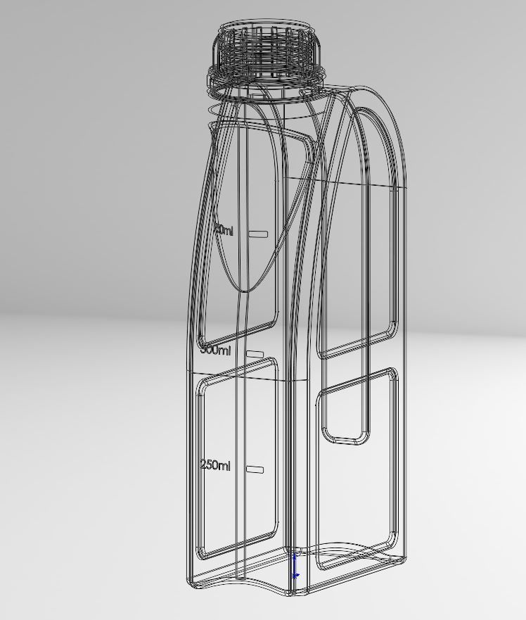 Plastic Bottle Oil Car Engine 1L 3D print model_19