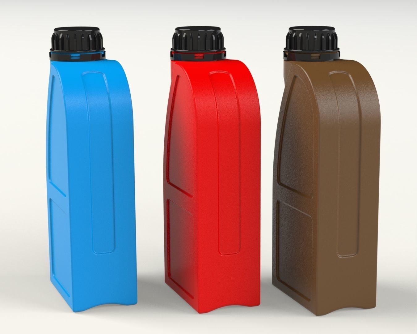 Plastic Bottle Oil Car Engine 1L 3D print model_2