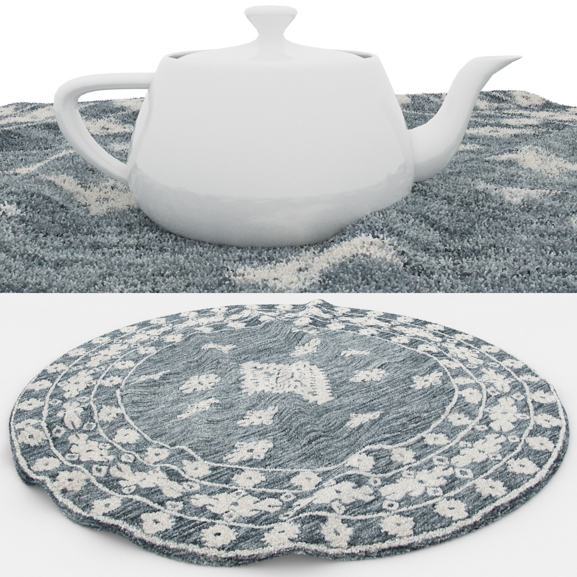 Rugs No 187 Low-poly 3D model_1