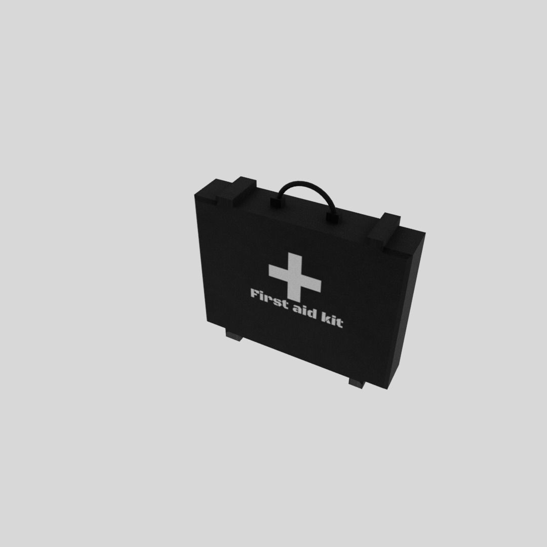 First aid kit Free low-poly 3D model_4