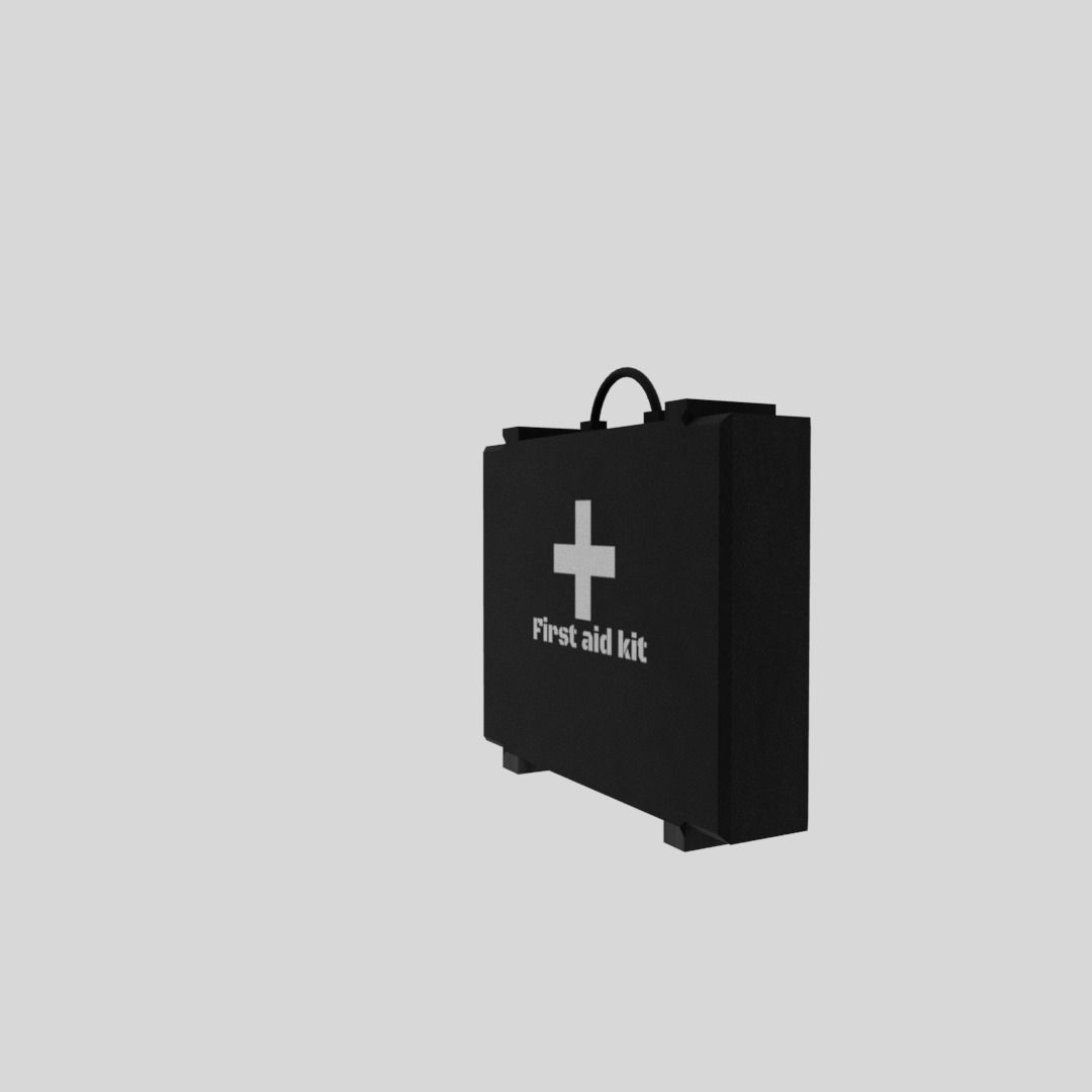 First aid kit Free low-poly 3D model_5