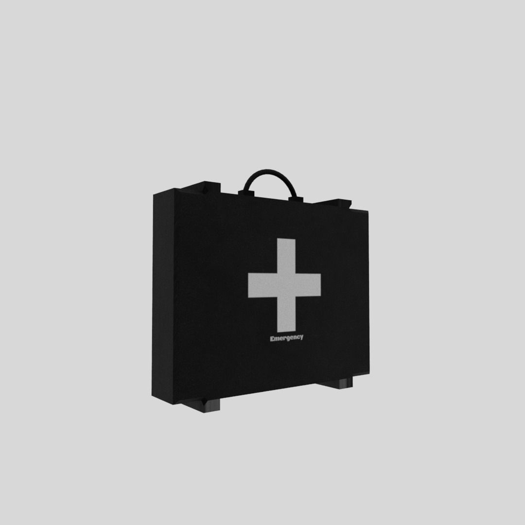 First aid kit Free low-poly 3D model_6