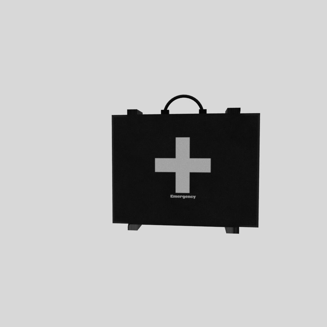 First aid kit Free low-poly 3D model_3