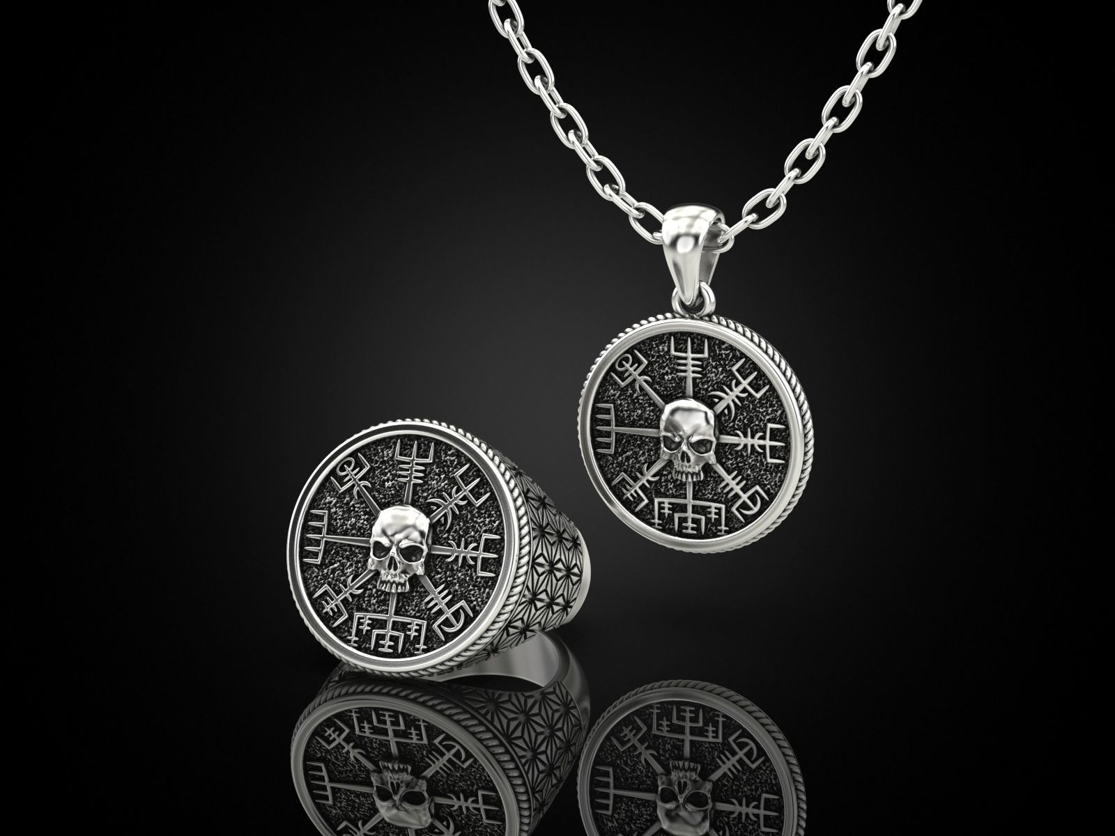 Vegvisir skull Collection _3
