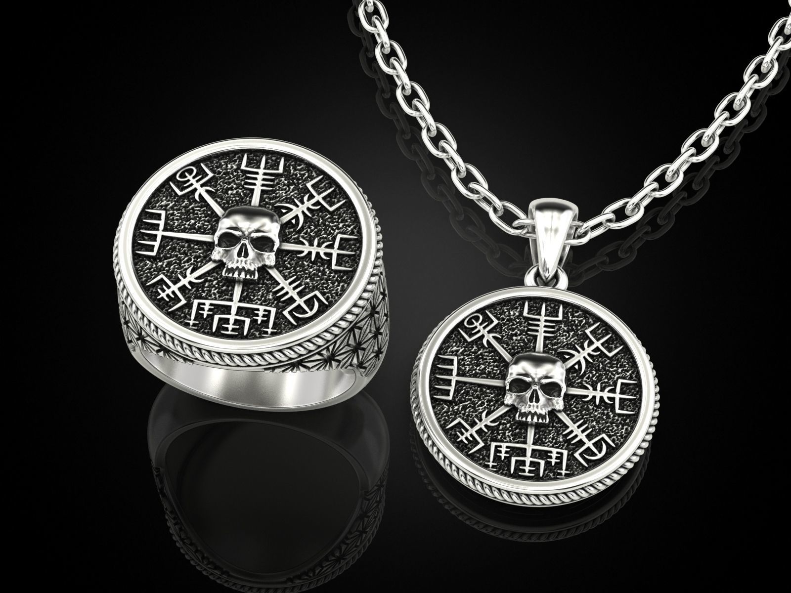 Vegvisir skull Collection _1