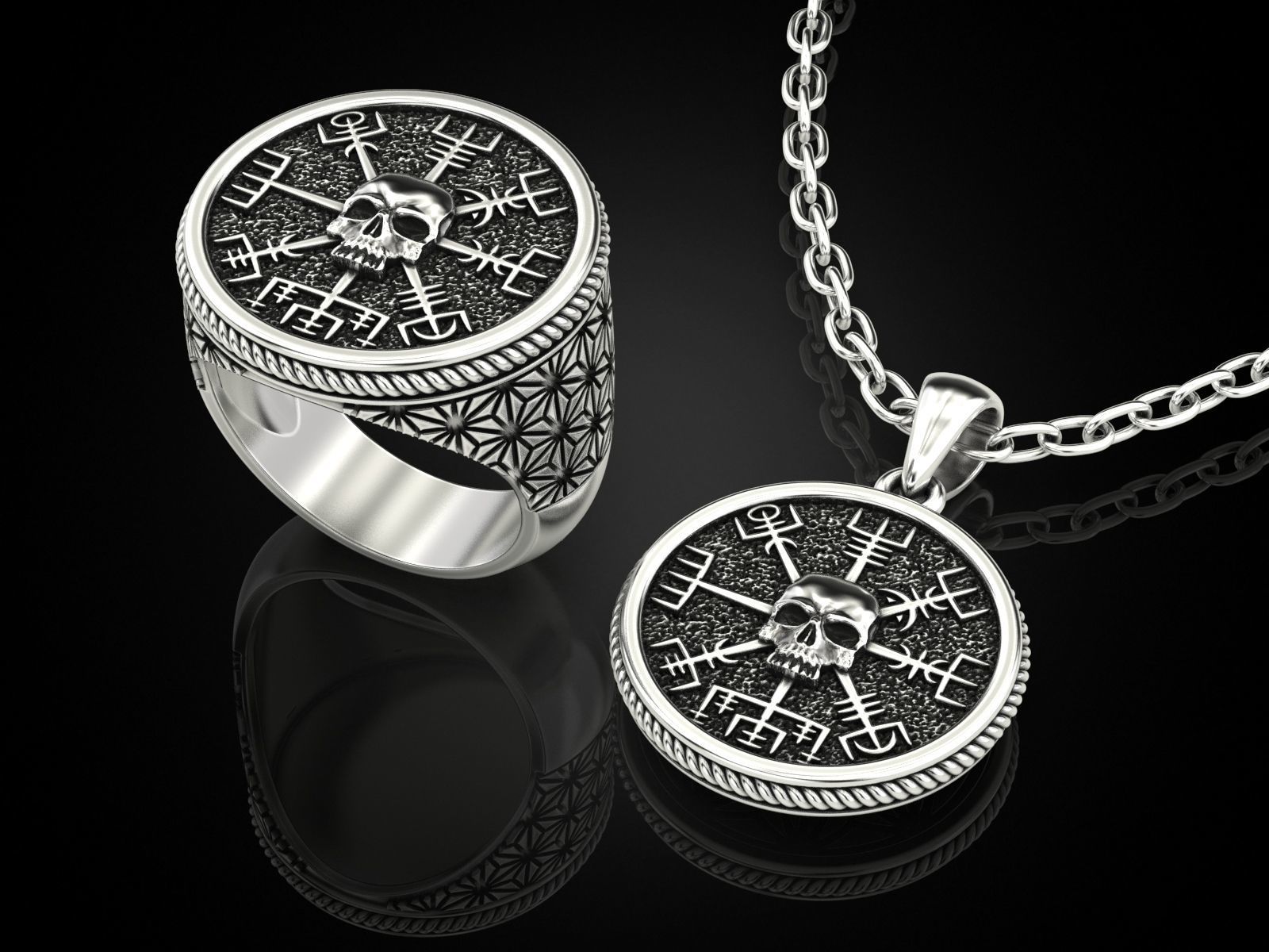 Vegvisir skull Collection _2