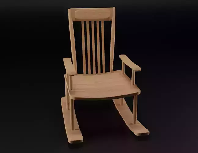 Wood Chair-3D-Model