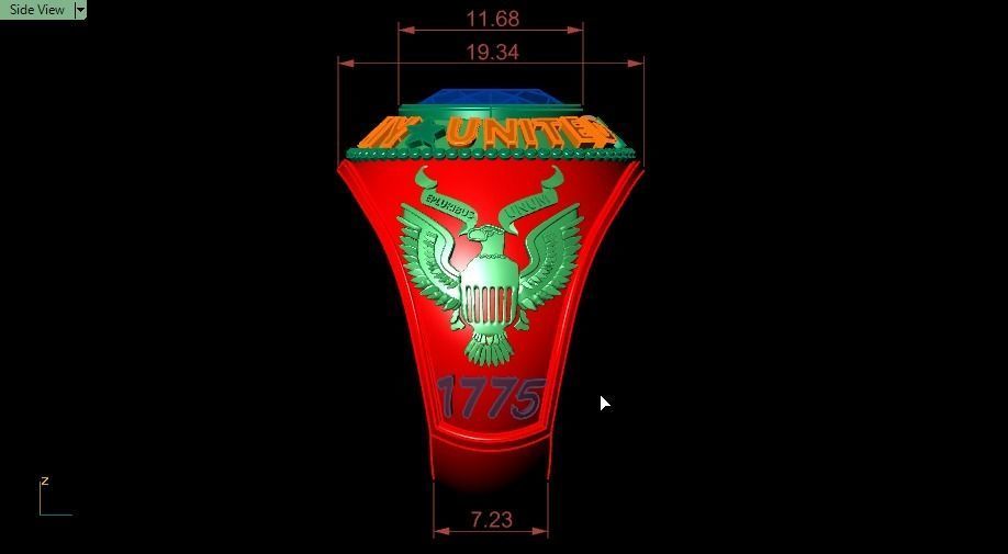 us army ring 3D print model_9