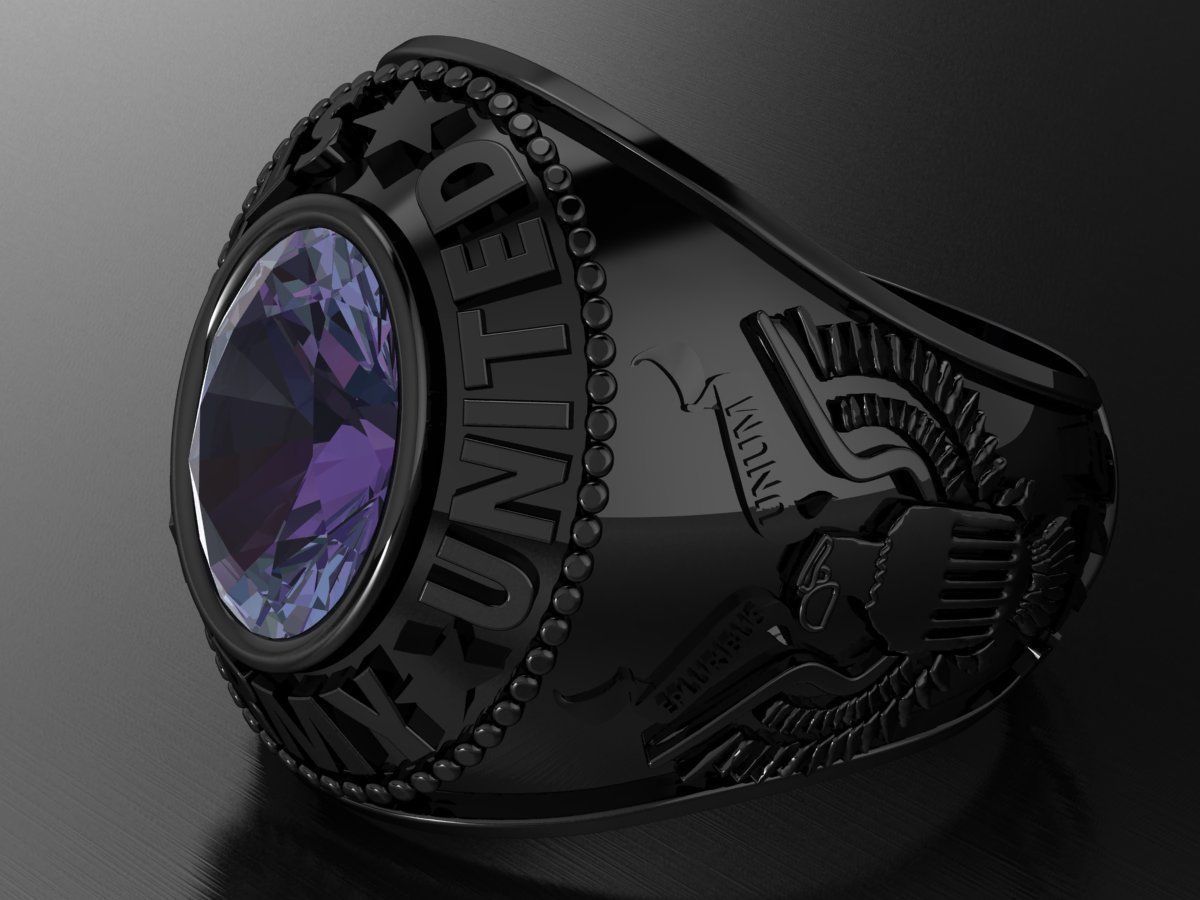 us army ring 3D print model_1