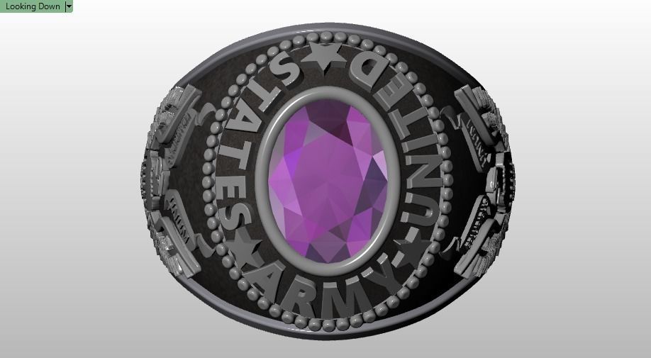 us army ring 3D print model_12