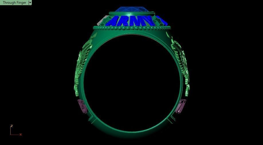 us army ring 3D print model_19