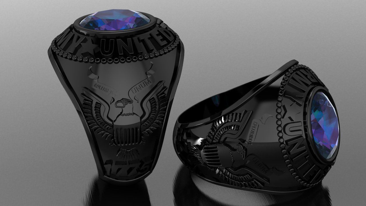 us army ring 3D print model_7