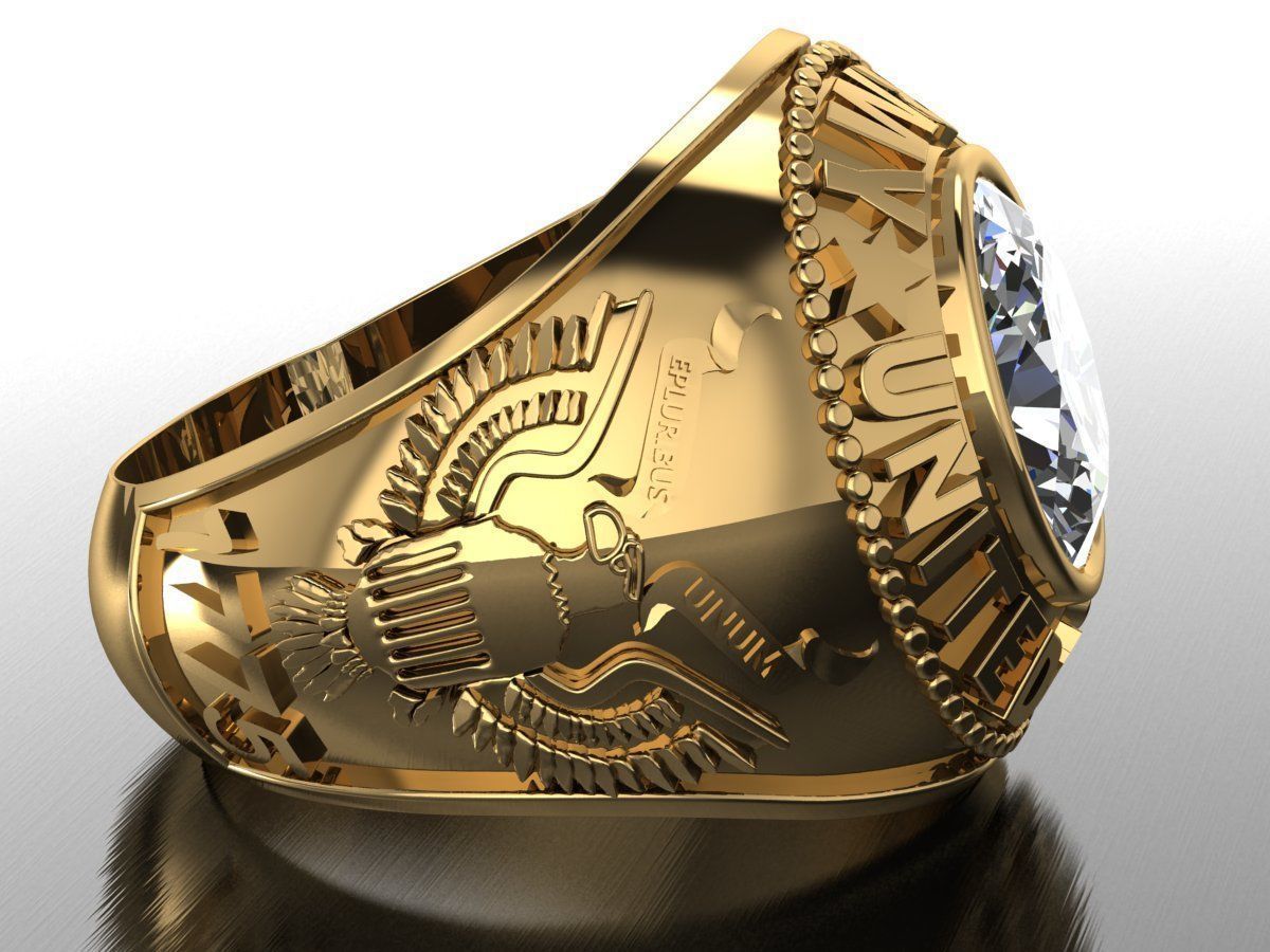 us army ring 3D print model_5