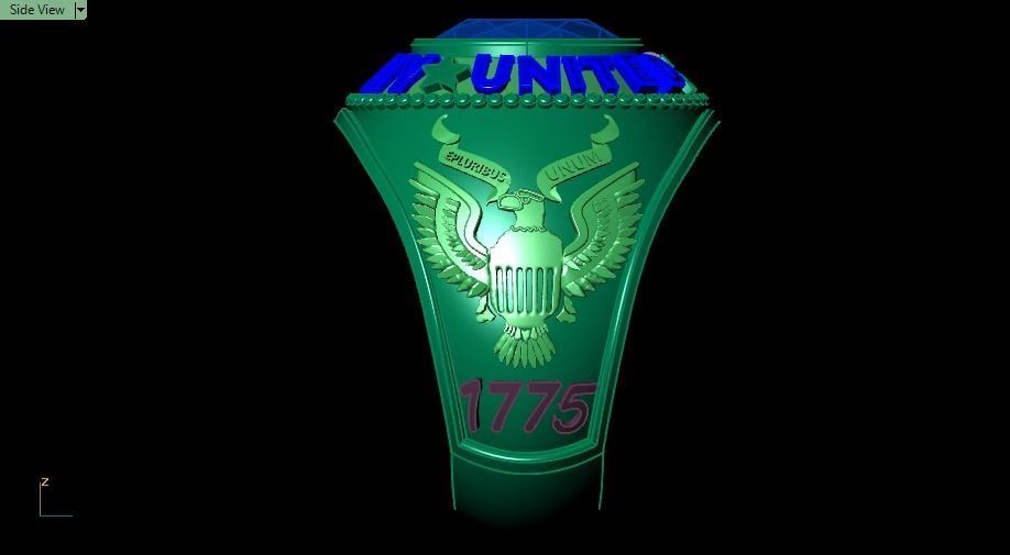 us army ring 3D print model_20